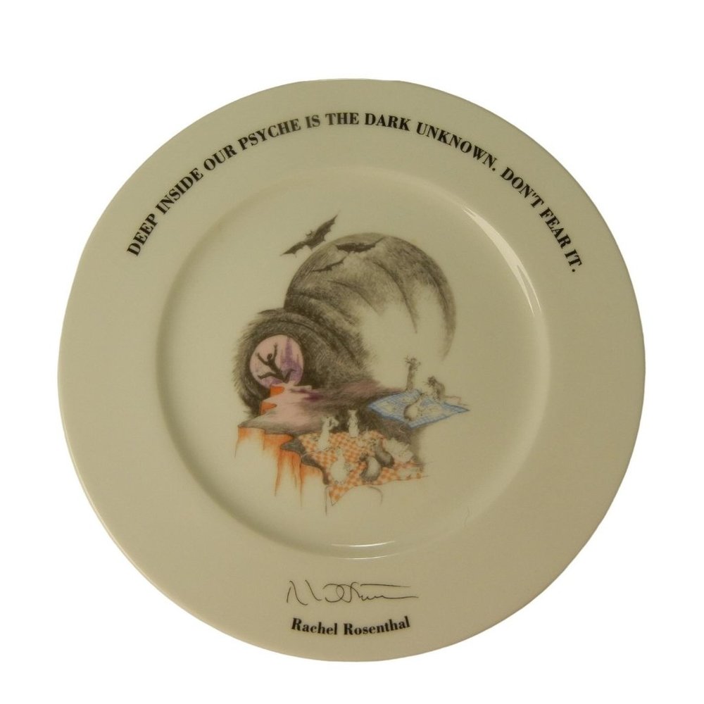 Tribute 21 Foundation Felissimo Collector Plate Rachel Rosenthal Japan plate